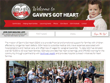 Tablet Screenshot of gavinsgotheart.org